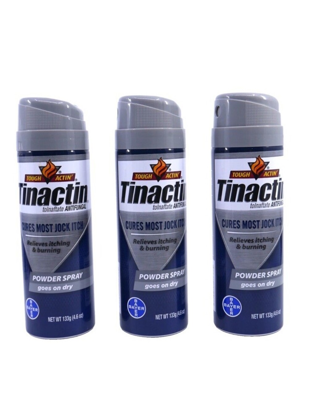NEW 3-Pack TINACTIN Antifungal Jock Itch  Blue Can
